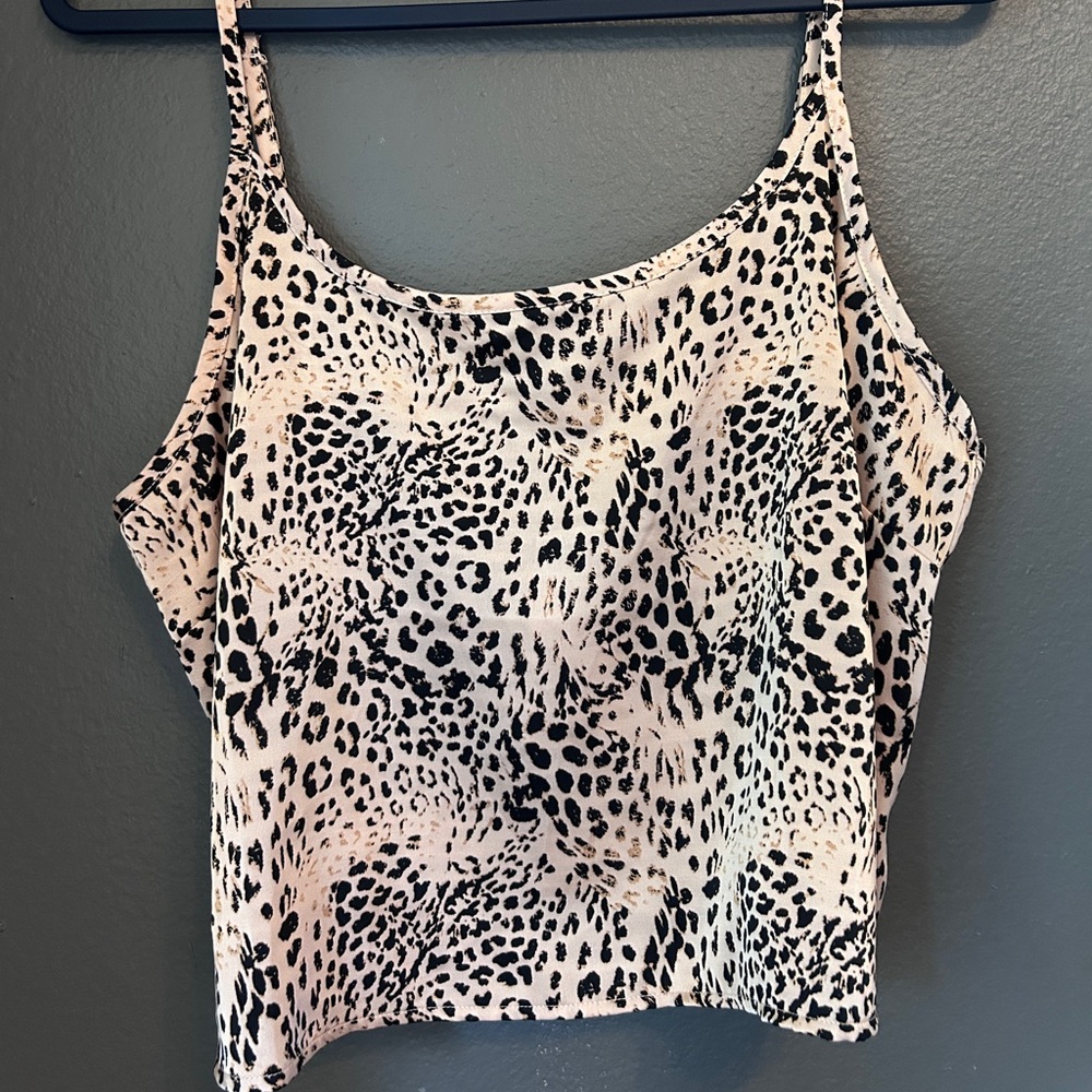 Forever 21 Plus Leopard Print Adjustable Strap Tank Top NWT - Picture 4 of 11